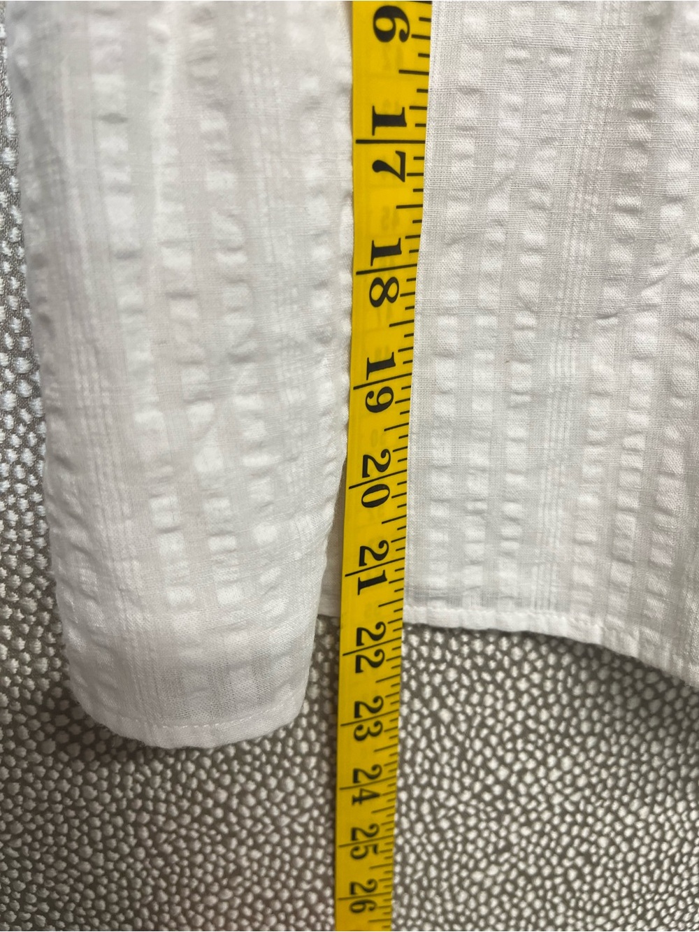 L Old Navy White Puff-Sleeve Square Neck Peplum Top - Picture 9 of 9